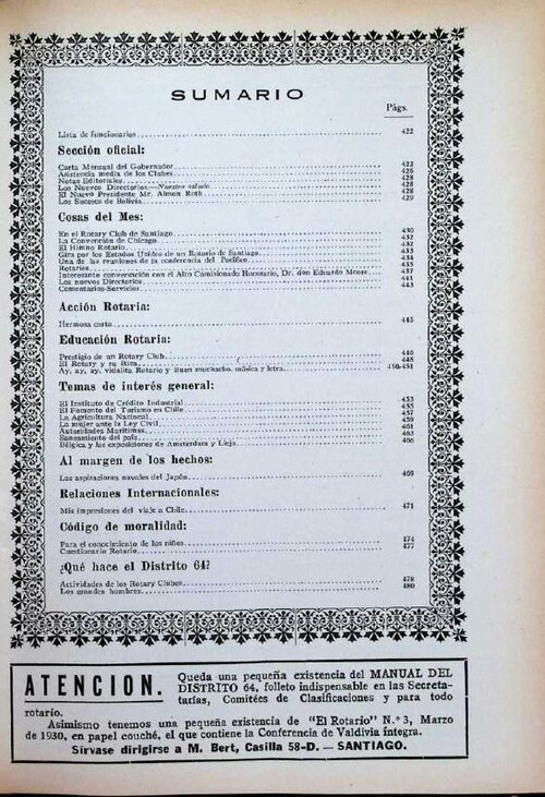 Portada de Julio 1930