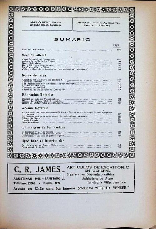 Portada de Noviembre 1930