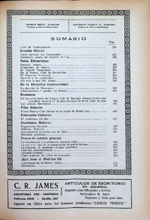 Portada de Julio 1931