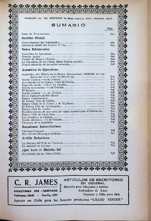 Portada de Noviembre 1931