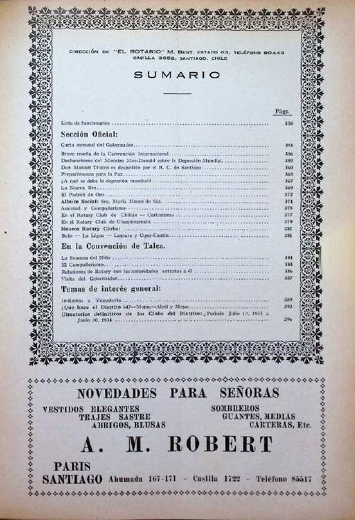 Portada de Julio 1933