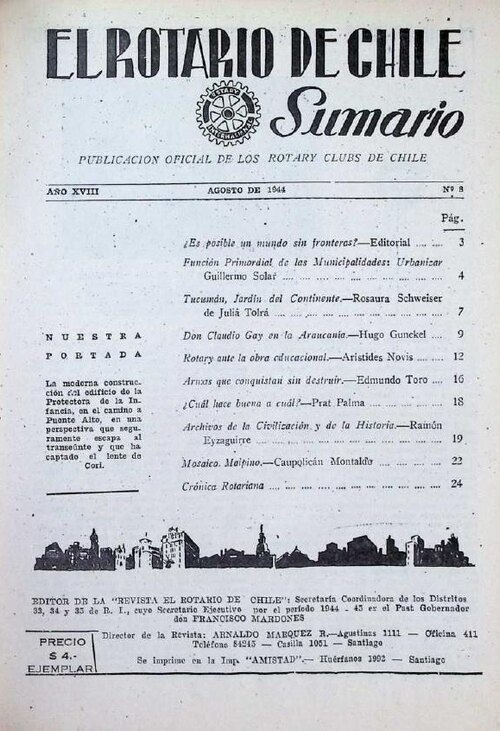Portada de Agosto 1944