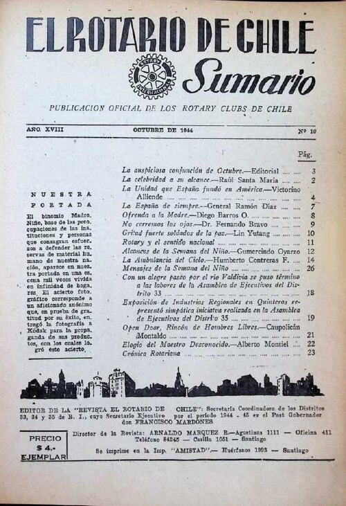 Portada de Octubre 1944
