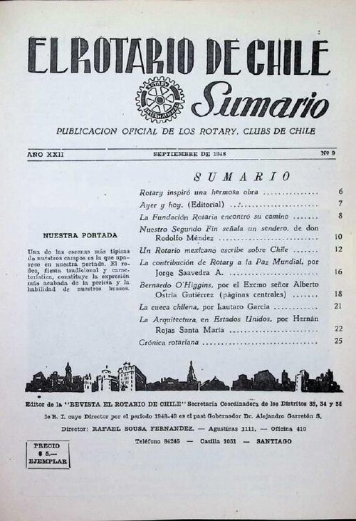 Portada de Septiembre 1948