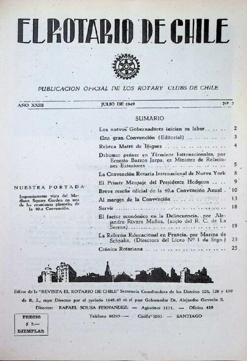 Portada de Julio 1949