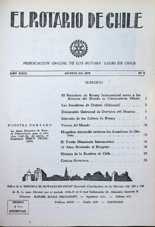 Portada de Agosto 1949