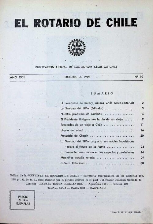 Portada de Octubre 1949
