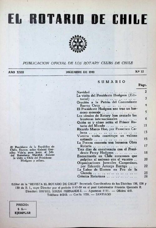 Portada de Diciembre 1949