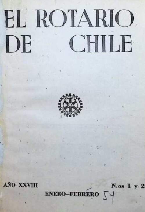 Portada de Enero – Febrero 1954