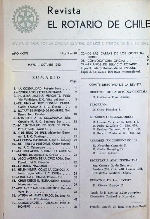 Portada de Mayo – Octubre 1962