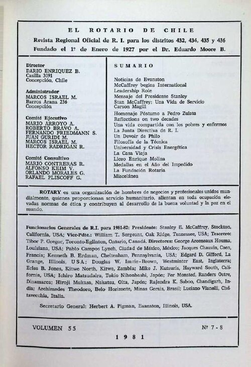 Portada de Julio – Agosto 1981