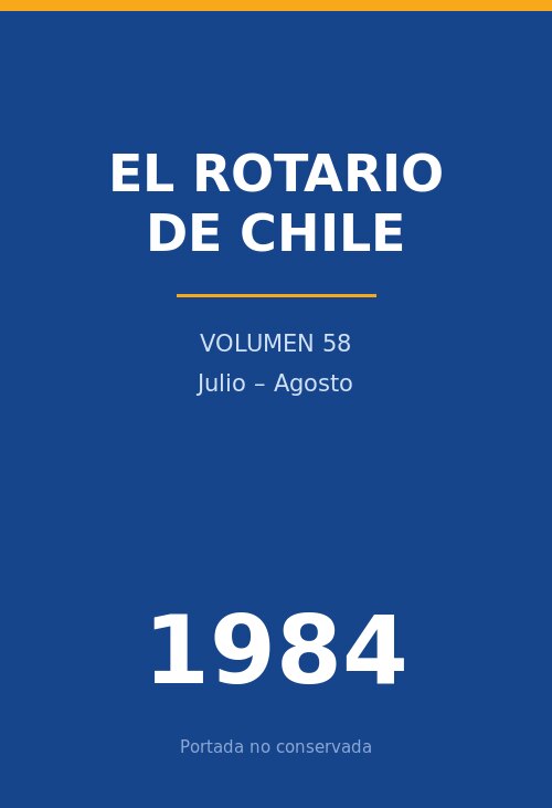 Portada de Julio – Agosto 1984
